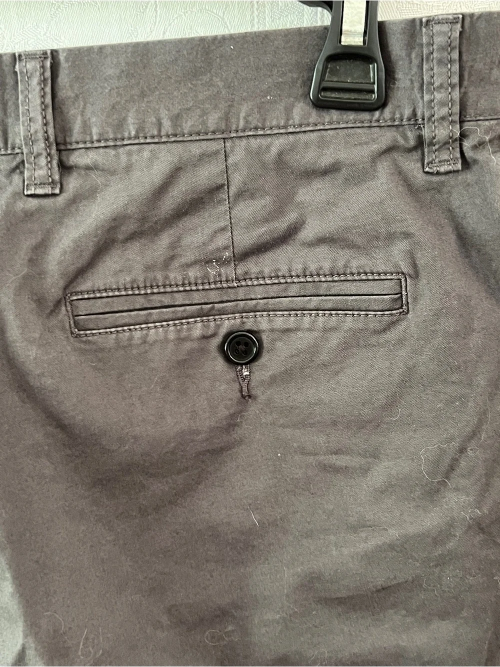 J. Crew Men's Re-Imagined Cotton Chino Shorts - Gray Waist 34